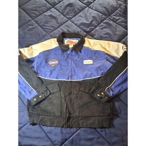 Racing Champions Jimmie Johnson NASCAR Jacket Lowe's 48 Blue Black Mens Large